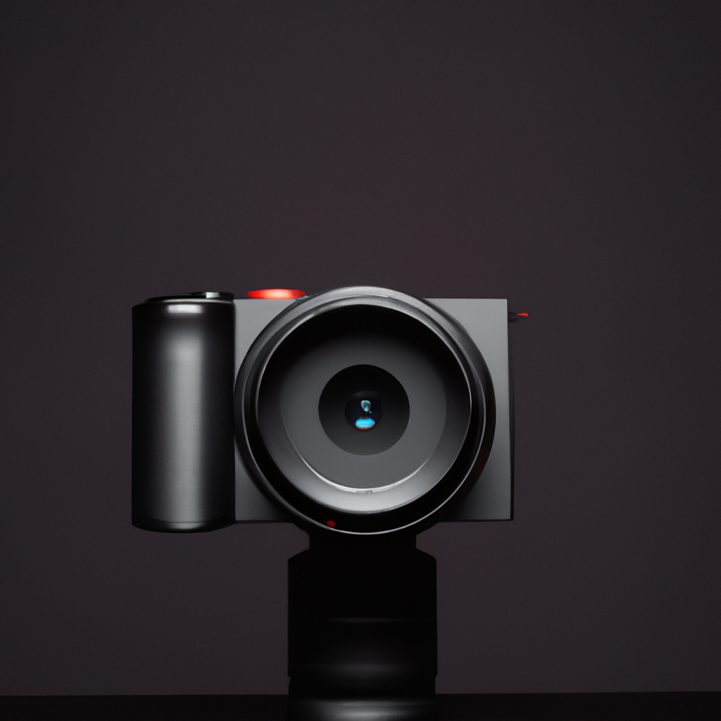 Estudio en Santiago - imagen generada, set minimalista con luz lateral y equipos fotográficos ordenados